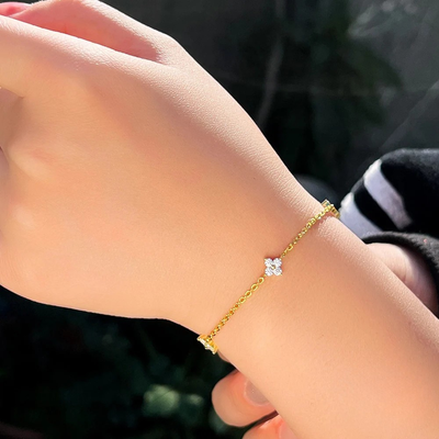 Bransoletka Citrine Glow · Srebro 925 · Złoto 14K
