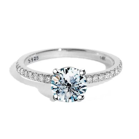 Pierścionek Grande — Moissanit · Srebro 925