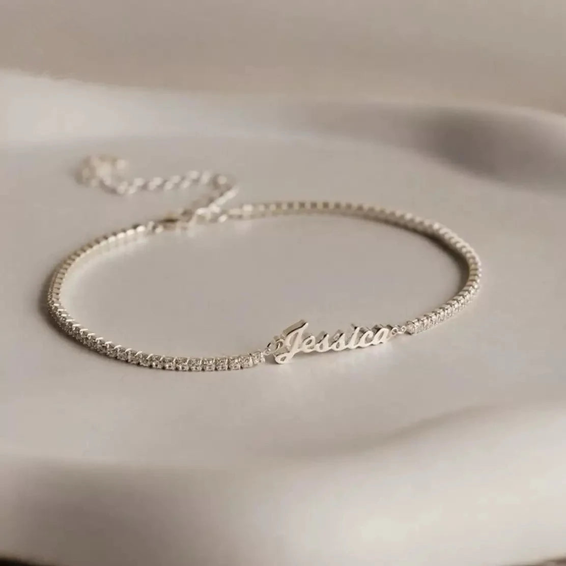 Personalizowana Bransoletka Beshine z Imieniem  ·  Cyrkonie