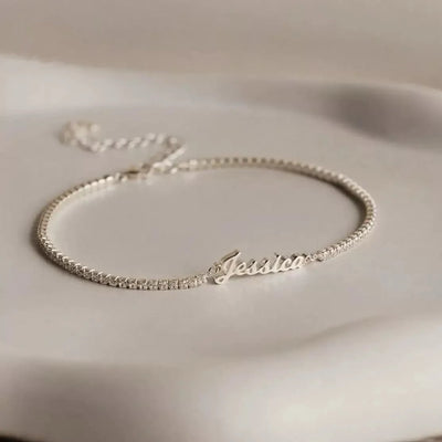 Personalizowana Bransoletka Beshine z Imieniem  ·  Cyrkonie
